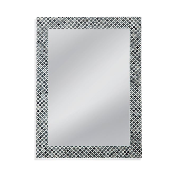 Bassett Mirror Henn Gray White Black Wall Mirror BMC-M4632EC