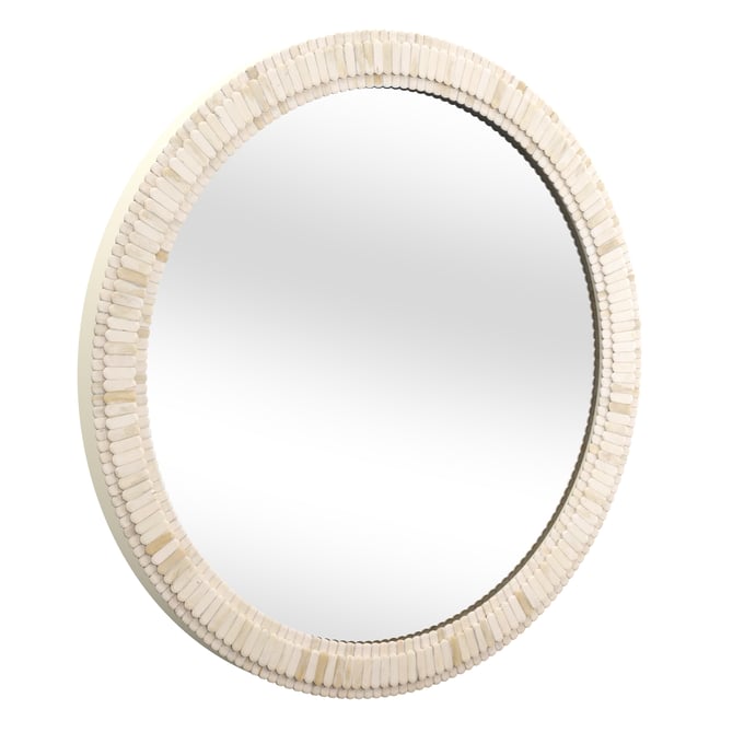 Bassett Mirror Magnolia White Wall Mirror BMC-M4748EC