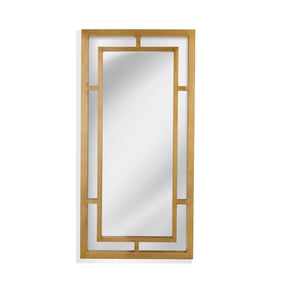 Bassett Mirror Sun Antique Gold Floor Mirror