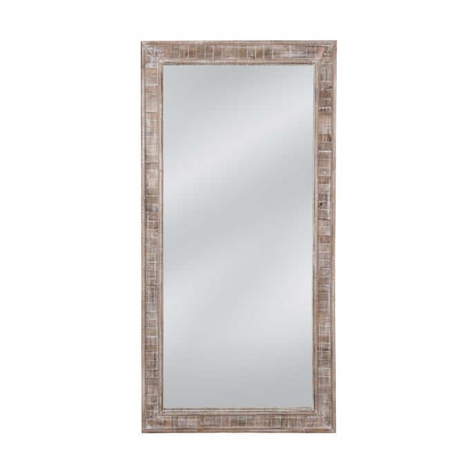 Bassett Mirror Drew White Wash Floor Mirror BMC-M4925