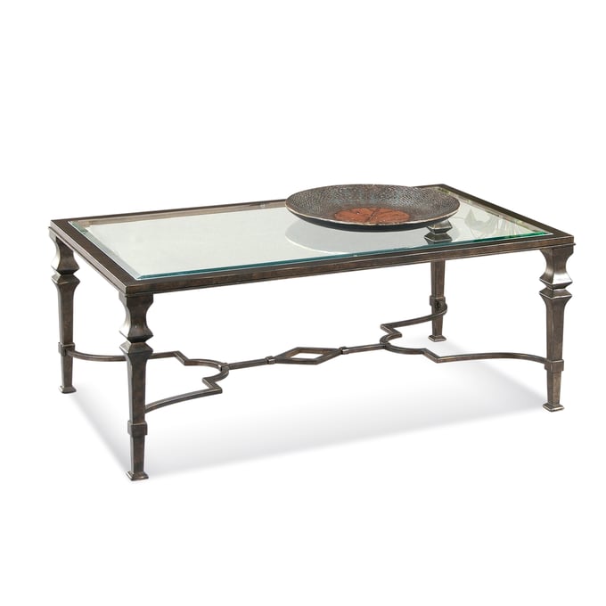 Bassett Mirror Lido Bronze Rectangular Cocktail Table BMC-T1210-100EC