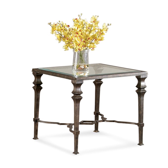 Bassett Mirror Lido Bronze Square End Table BMC-T1210-250EC