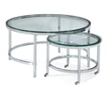 Patinoire Round Cocktail Table on Casters