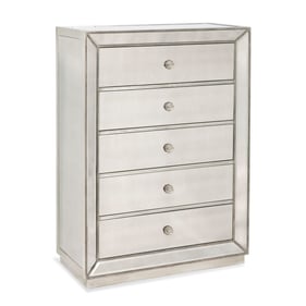 Bassett Mirror Murano Silver 5 Drawer Chest