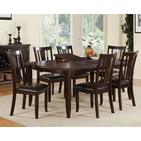 Poundex Espresso PU 7pc Dining Room Set