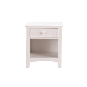 Poundex White Pine Night Stand