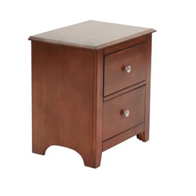 Poundex Cherry Pine MDF Night Stand