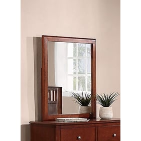 Poundex Cherry Pine MDF Mirror