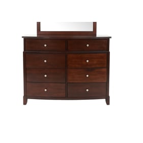 Poundex Dark Cherry Poplar MDF Dresser