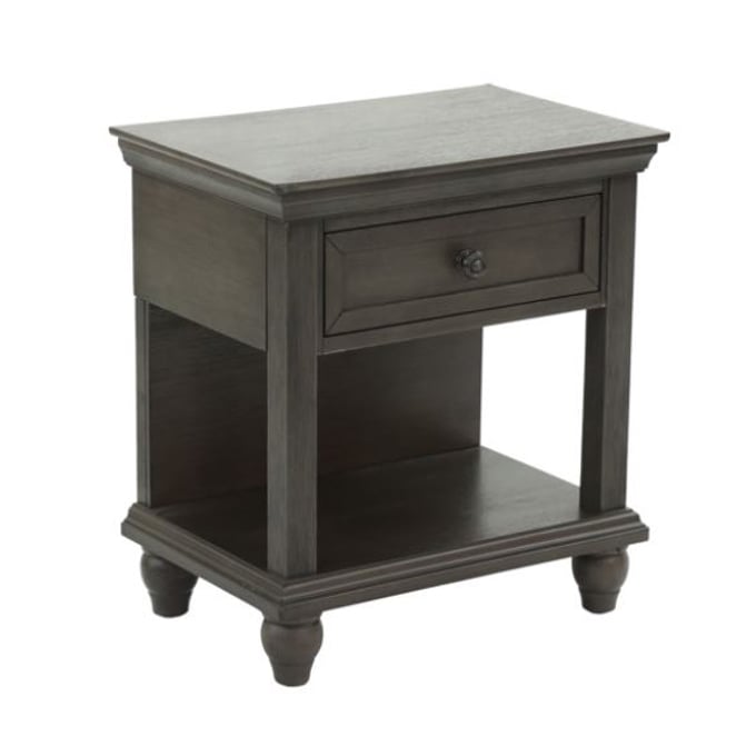 Poundex Grey Night Stand BOSS-F5466