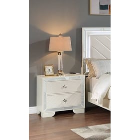 Poundex Ivory Night Stand