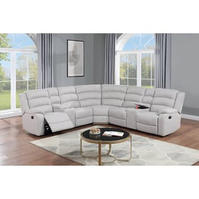 Poundex Sincere Bone Manual Motion Sectional