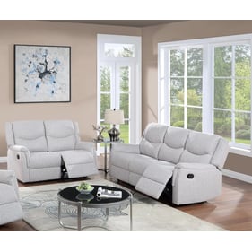 Poundex Sincere Bone 2pc Living Room Set