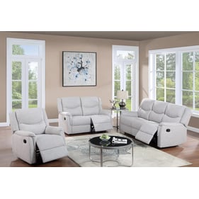 Poundex Sincere Bone 3pc Living Room Set