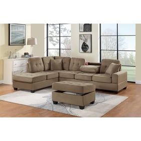 Poundex Saddle 3pc Sectional