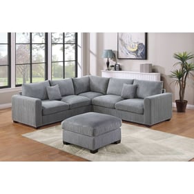 Poundex Fog 4pc Sectional