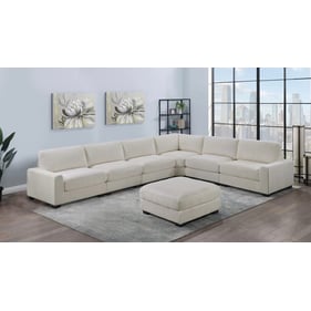 Poundex Beige 7pc Sectional