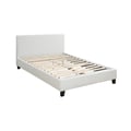 QUEEN BED-WHITE PU