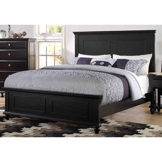 Poundex Black Cal King Bed BOSS-F9271CK