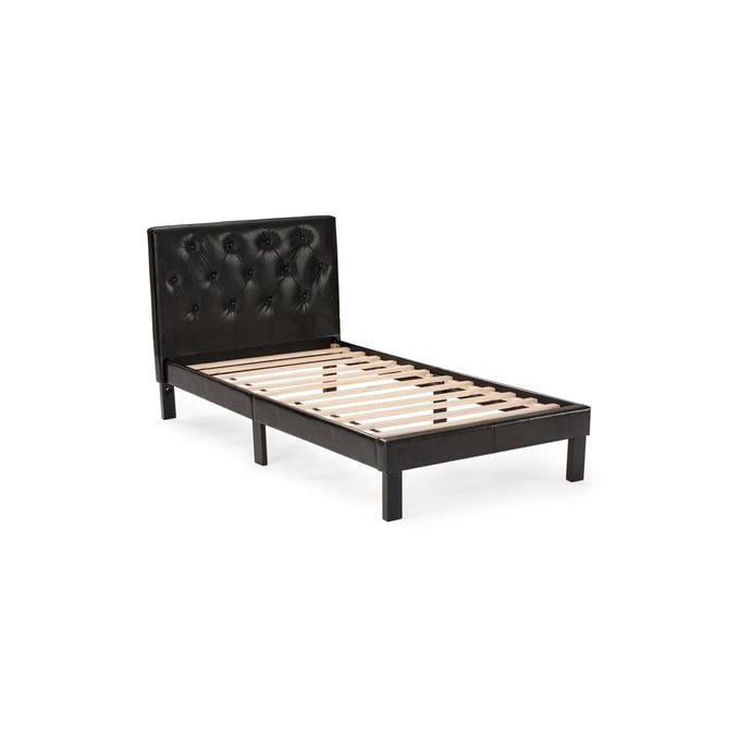 Poundex Black Espresso Twin Bed BOSS-F9415T