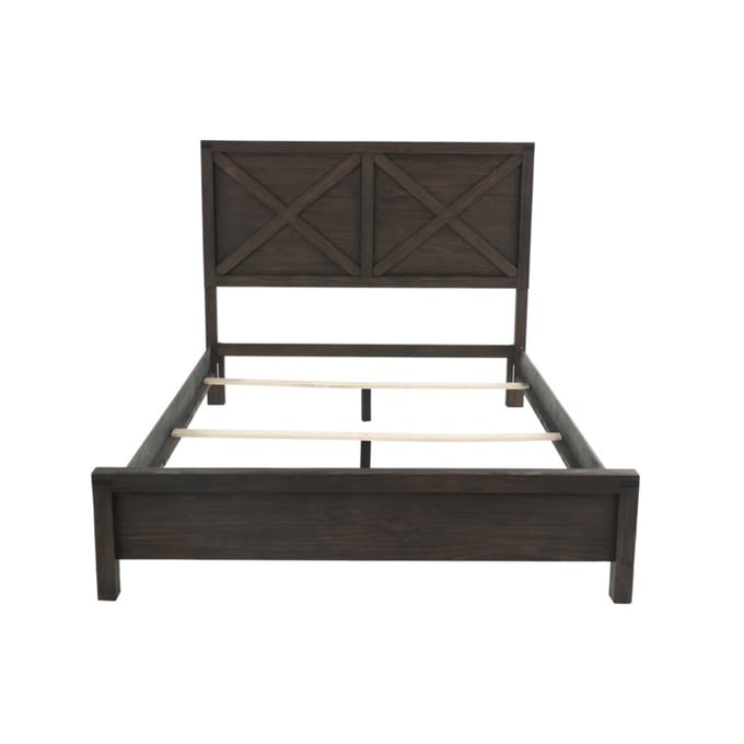 Poundex Espresso King Panel Bed BOSS-F9547EK