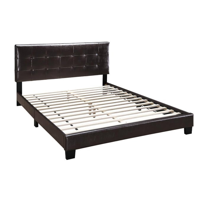 Poundex Brown Black Queen Bed BOSS-F9566Q