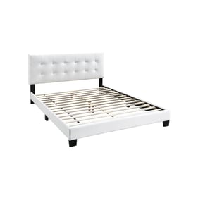 Poundex White Black Full Bed