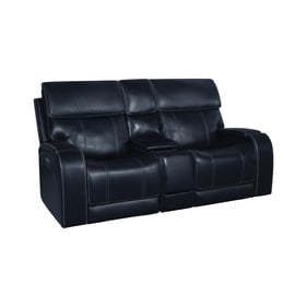 Barcalounger Glenwood Rainer Ocean Power Recliner Console Loveseat