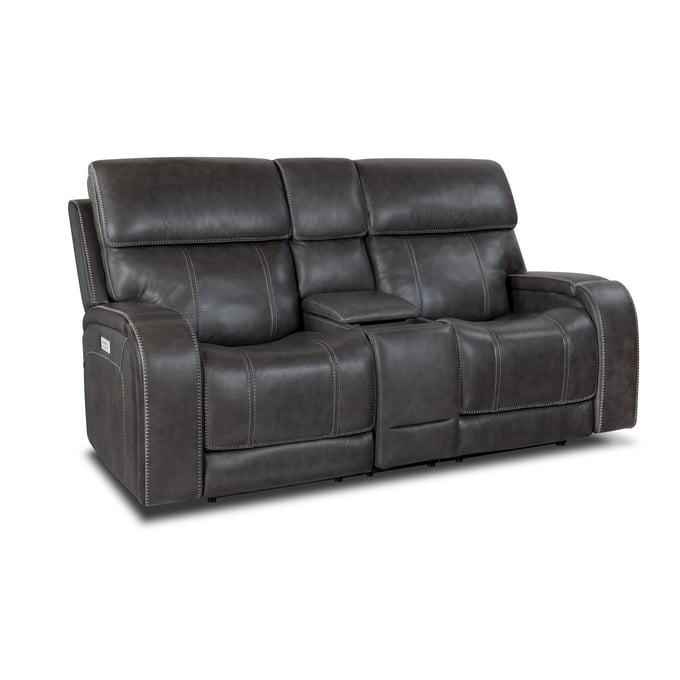 Barcalounger Glenwood Rainer Steel Power Recliner Console Loveseat BRC-24PHL1188375096