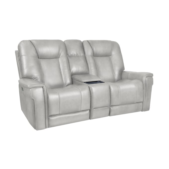 Barcalounger Sanibel Rainer Dove Console Power Recliner Loveseat BRC-24PHL1192375091