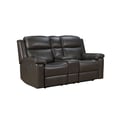 24PHLHM-1343 Leon Power Reclining Console Loveseat w/Power Head Rests, Power Lumbar, Heat & Massage