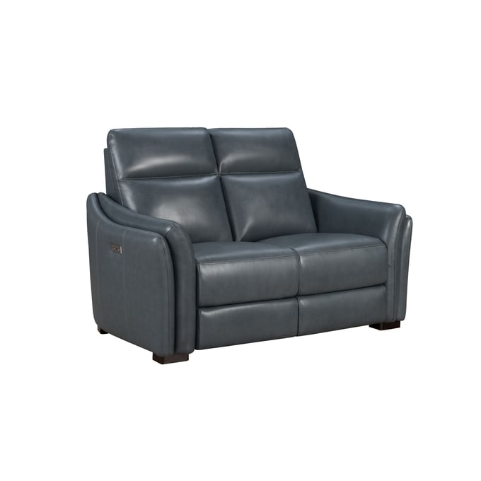 Barcalounger Silvia Nico Bluegray Power Head Rests Reclining Loveseat BRC-29PH1344376384