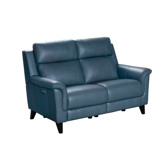 Barcalounger Kester Masen Blue Gray Power Reclining Loveseat BRC-29PH3716372744