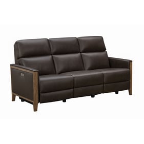 Barcalounger Hartman Toscani Antique Walnut Power Reclining Sofa