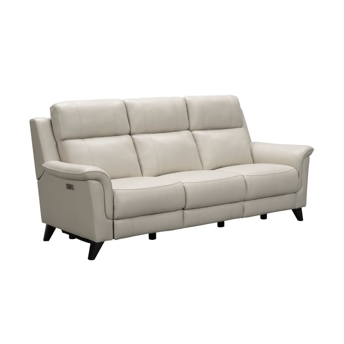 Crosslin cream leather power store reclining sofa