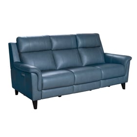 Barcalounger Kester Masen Blue Gray Power Reclining Sofa