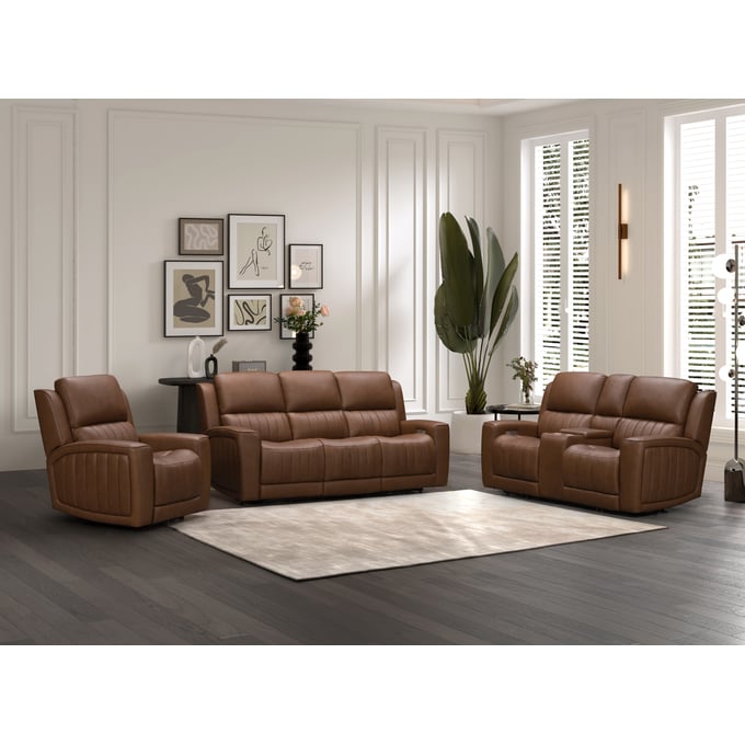 Barcalounger Pierce Homerun Cinnamon Zero Gravity 3pc Living Room Set BRC-PHL1303376184-LR-S1