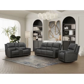 Barcalounger Pierce Homerun Dark Gray Zero Gravity 3pc Living Room Set