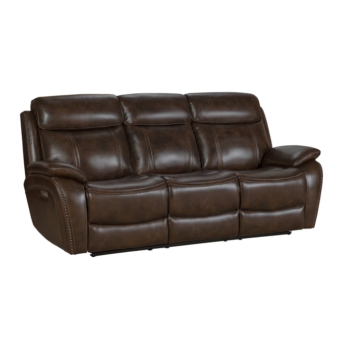 Barcalounger Sandover Tri Tone Chocolate Power Reclining Sofa BRC-39PHL3703371386