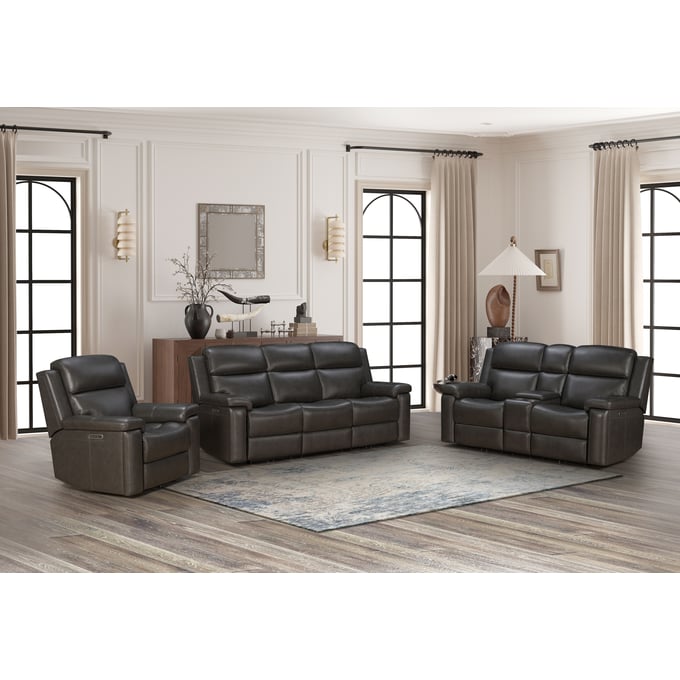 Barcalounger Leon Smokey Gray 3pc Living Room Set BRC-PHLHM1343373096-LR-S1