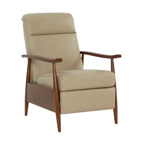 Barcalounger Hampton Shoreham Cream Push Thru The Arms Recliner