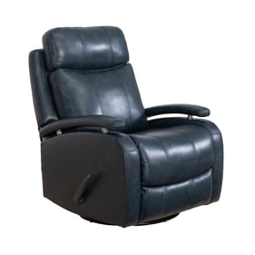 Barcalounger Duffy Ryegate Sapphire Blue Swivel Glider Recliner