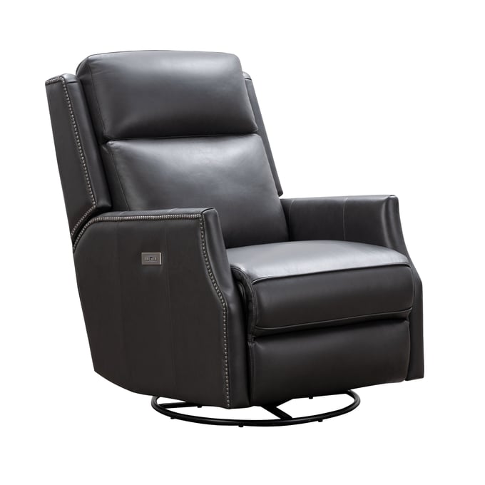 Barcalounger Cavill Shoreham Gray Power Swivel Glider Recliner BRC-8PH4003570095