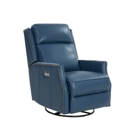 Barcalounger Cavill Marisol Blue Swivel Glider Recliner