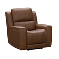 9PHL-1303 Pierce Zero Gravity Power Recliner w/Power Head Rest & Power Lumbar - 3761-84 Homerun Cinnamon / Leather-Leather Match