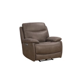 Barcalounger Henderson Gray Brown Power Head Rest Recliner