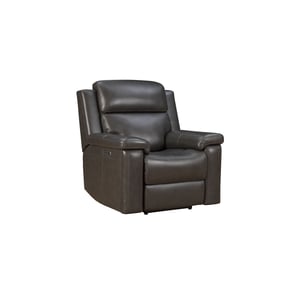 Barcalounger Leon Smokey Gray Power Head Rest Recliner