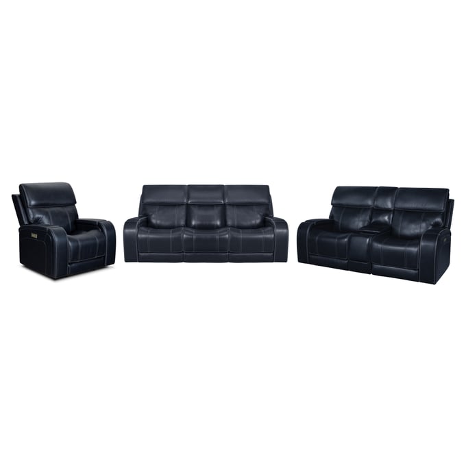 Barcalounger Glenwood Rainer Ocean 3pc Power Living Room Set BRC-9PHL11883750-LR-S2