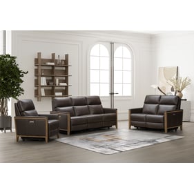 Barcalounger Hartman Toscani Antique Walnut 3pc Power Living Room Set