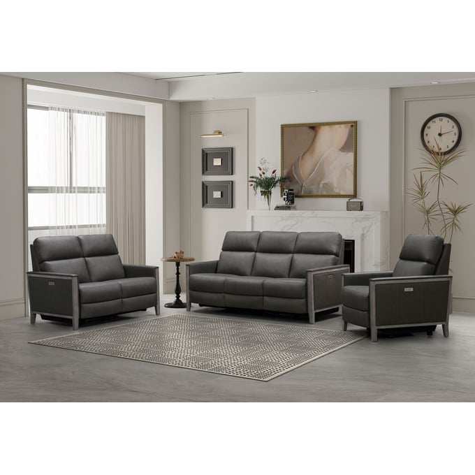 Barcalounger Hartman Homerun Dark Gray Power 3pc Living Room Set BRC-PH1305376196-LR-S2